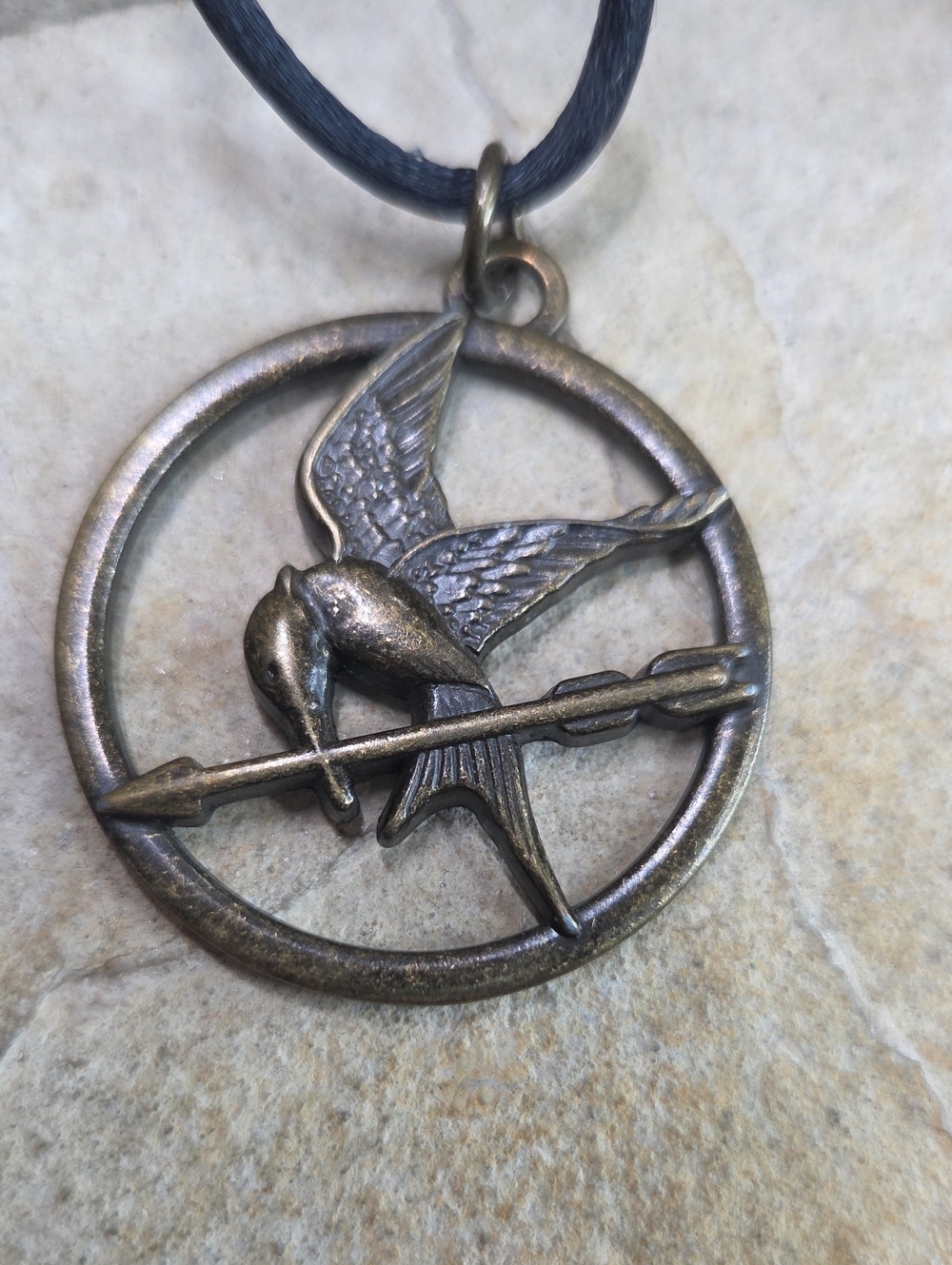 LGF Hunger Games Brass Pendant Necklace